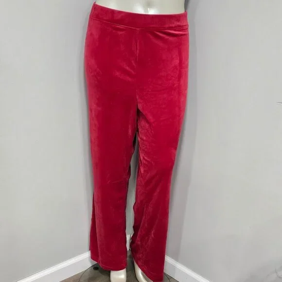Juicy Couture Velour Sweatpants Size 3X Coco Red - Picture 2 of 8